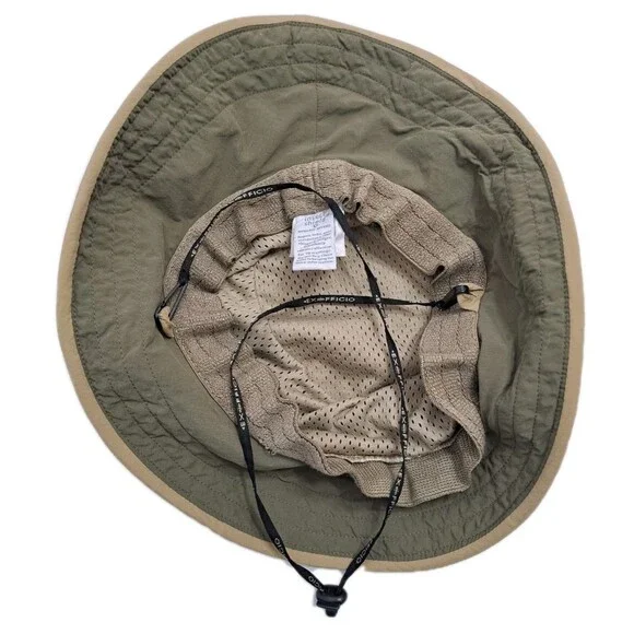 Exofficio Sun Hat Beige Khaki Boonie Bucket Safari Insect Bug Shield Repellent - Picture 5 of 7